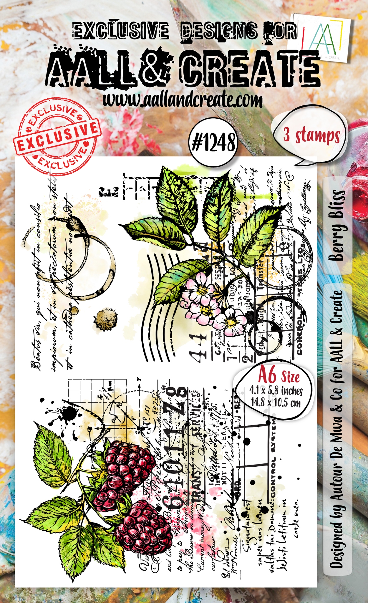 #1248 Berry Bliss A6 Stamp Set