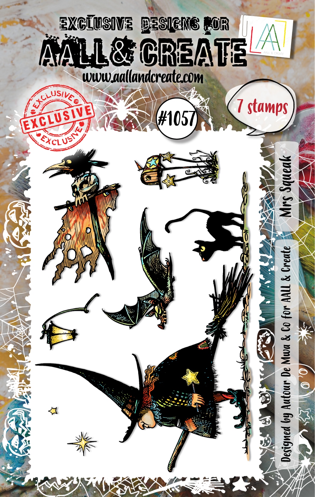 #1057 Mrs Squeak A7 Stamp Set