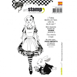 Cling stamp A6 alice en el pais de las maravilla