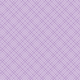 Patterned single-sided purple plaid