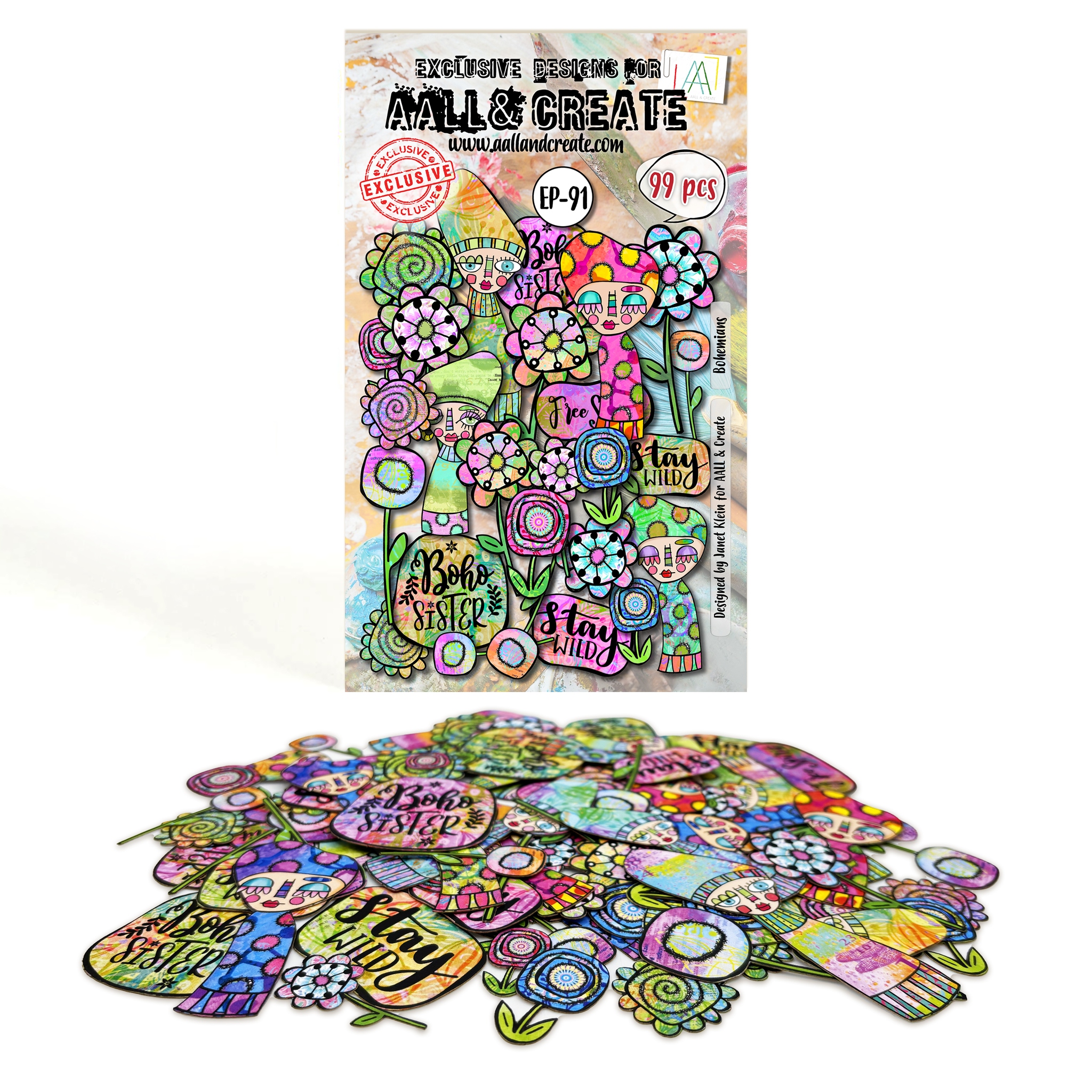 #091 Bohemians Ephemera Die Cuts