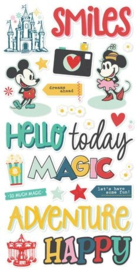 Say Cheese Happiest Place Foam Stickers