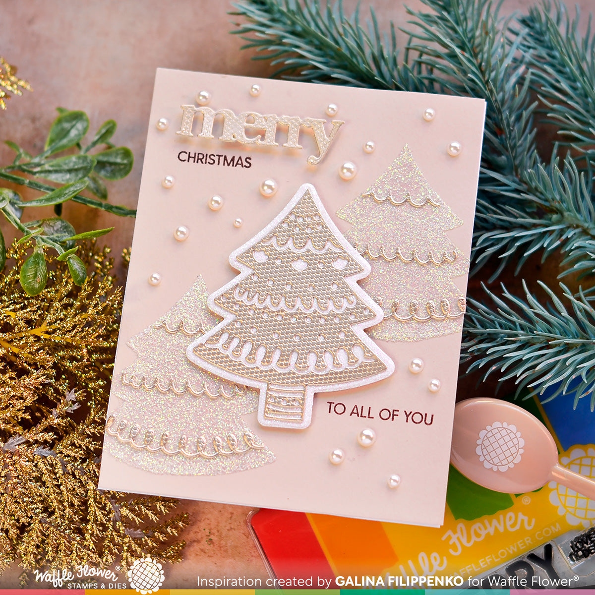 Print & Script Merry Christmas Die