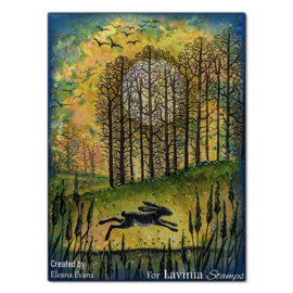 LAV097 Birds Stamp