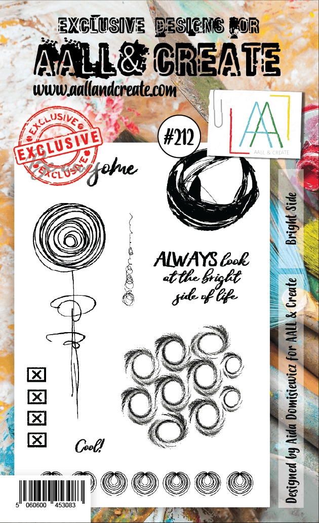 #0212 Bright Side A6 Clear Stamp Set