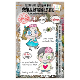 #1293 A7 Stamp Set Brainy and Cute