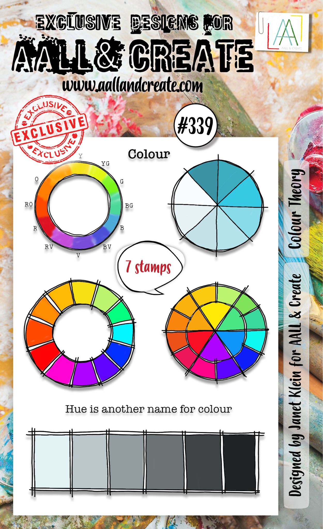 #0339 Colour Theory A6 Clear Stamp Set