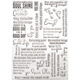 Clear Stamp Set 6"X8" My Favorite Things To Say