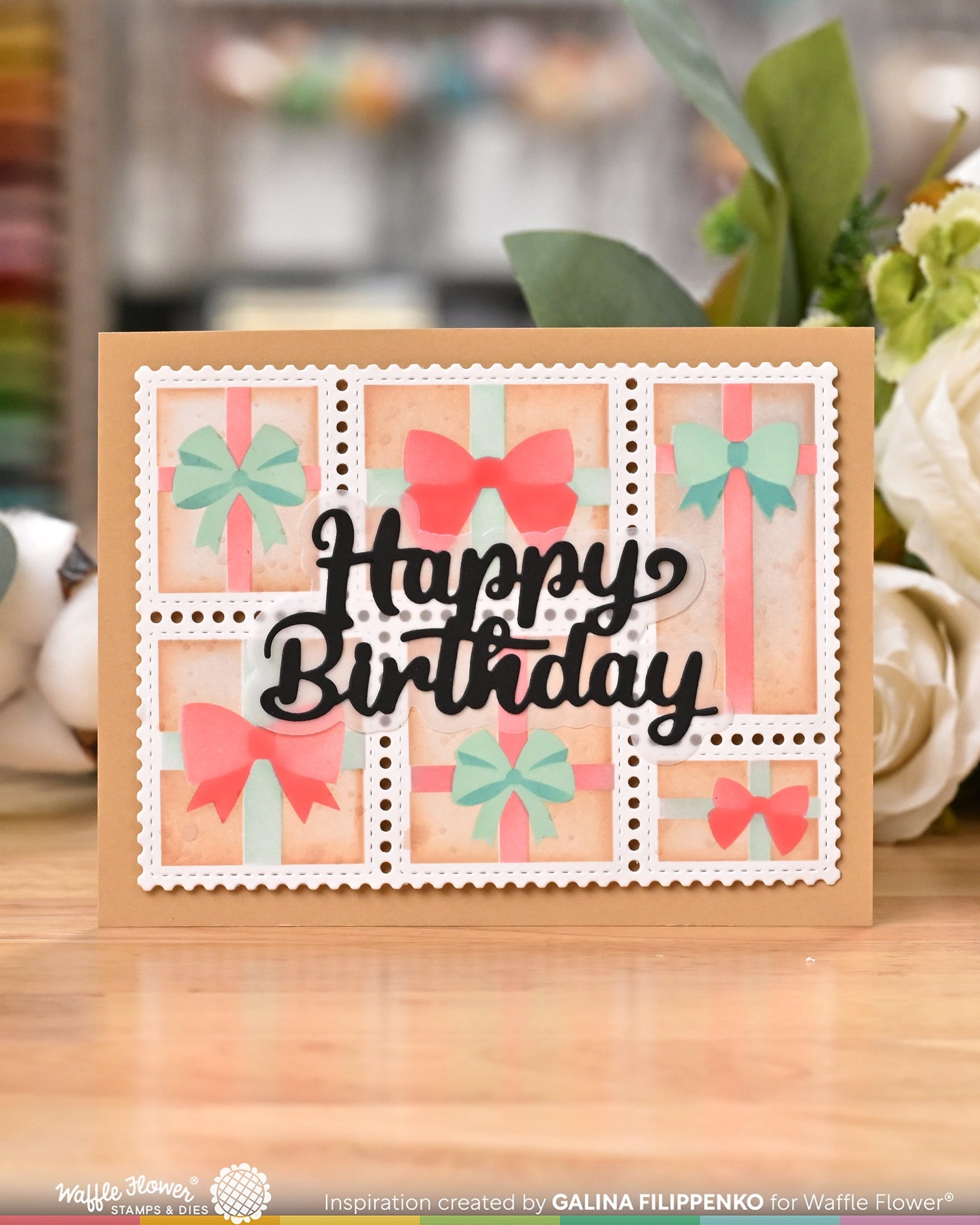 Postage Collage Gifts Stencil