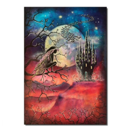 LAV533 Dragon Stone Castle Stamp