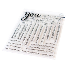 Clear Stamp Set 6"X8" You - Simply Sentiments