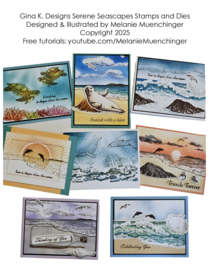 Serene Seascapes Stamps