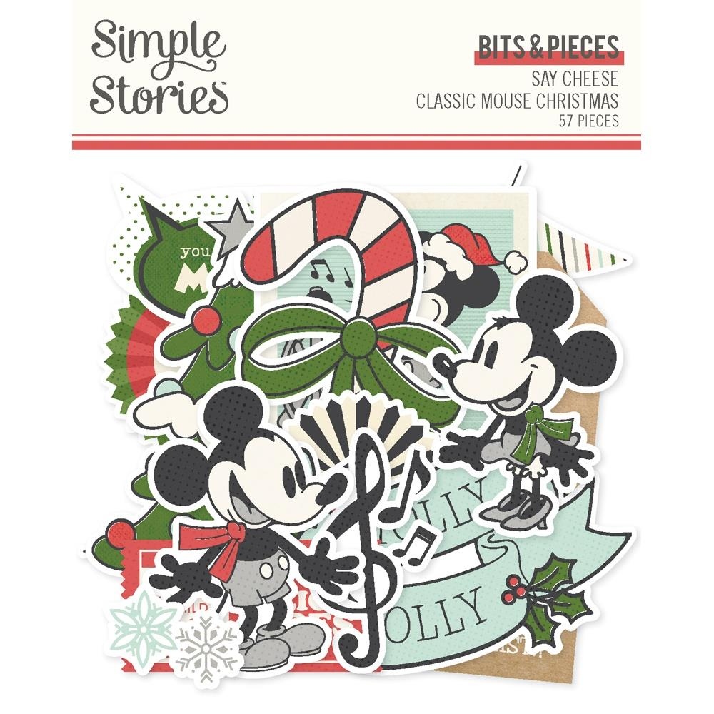 Say Cheese Classic Mouse Christmas Bits & Pieces Die-Cuts Elements