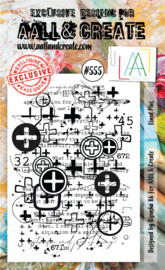 #0555 Lined Plus A6 Clear Stamp Set