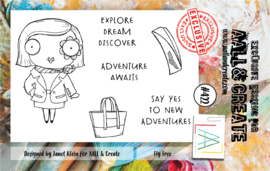 #0422 Fly Free A7 Clear Stamp Set
