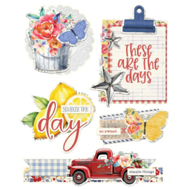 Vintage Linen Market Chipboard