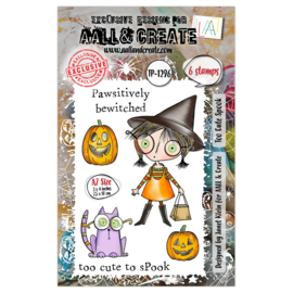 #1296 A7 Stamp Set Too Cute Spook