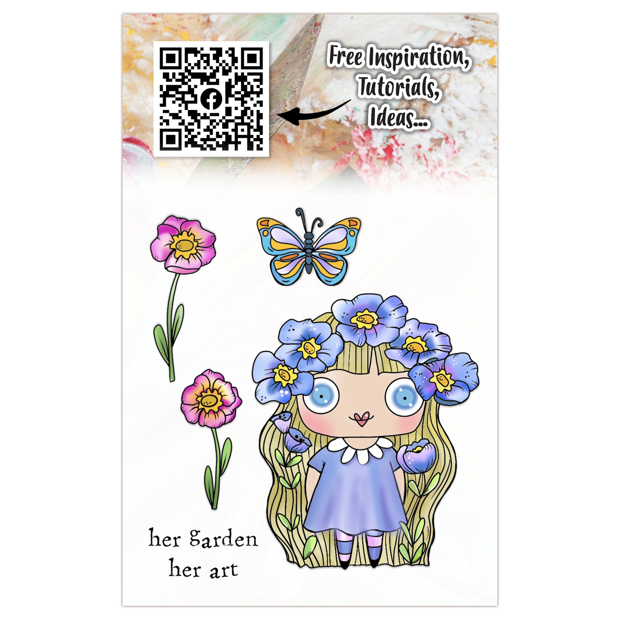 #1285 Her Garden A7 Stamp Set