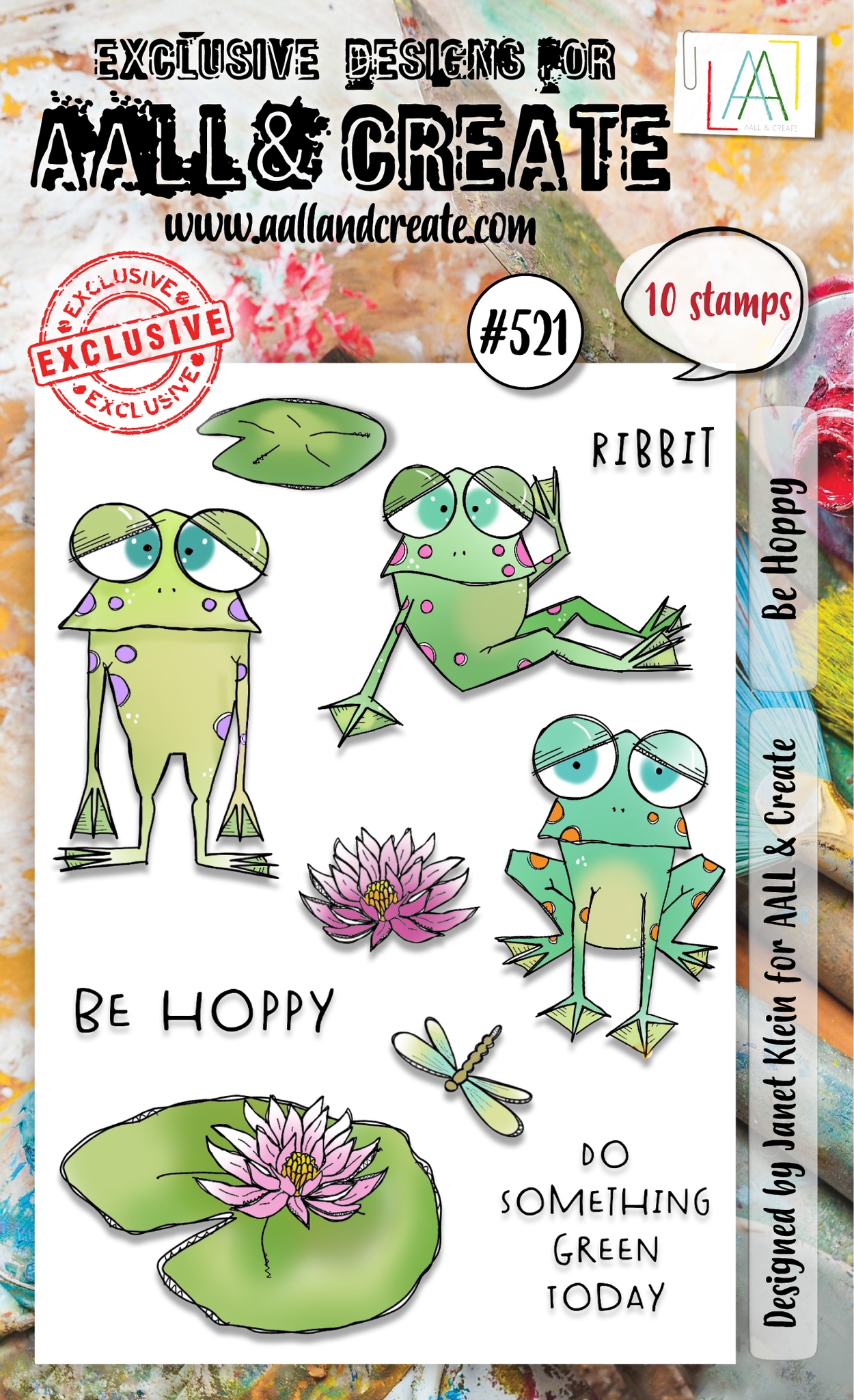 #0521 Be Hoppy A6 Clear Stamp Set