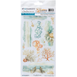 Coastal Soul Blendable Rub-On Transfer Set 6"X12"