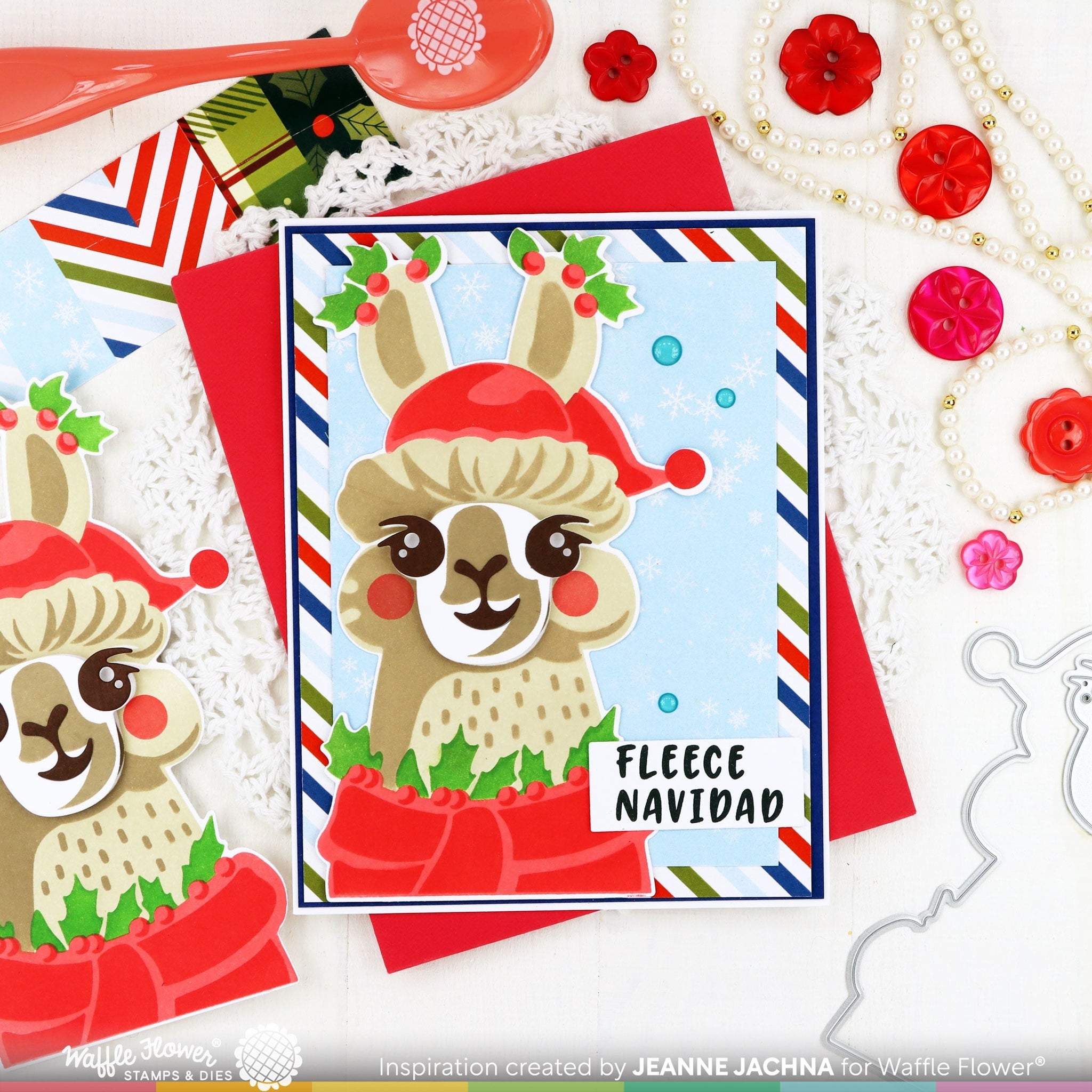 Fa-la-La Llama Sentiments Stamp Set