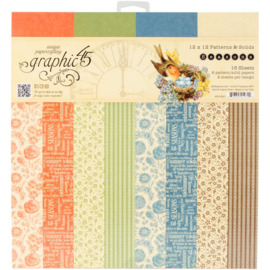 Seasons Patterns & Solids Paper Pad 12x12 Inch