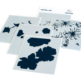 Stencils Floral Focus Layering