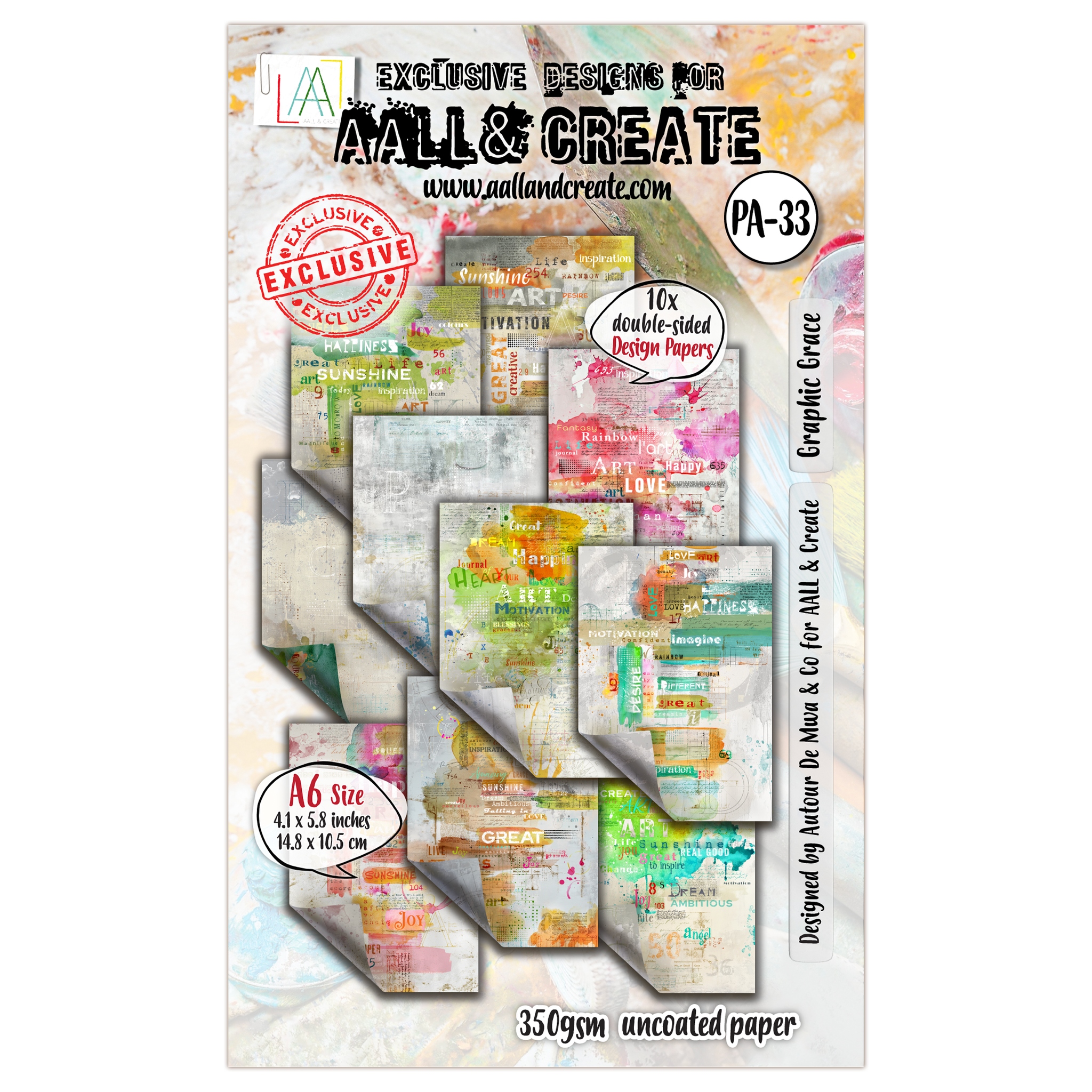 #33 Graphic Grace A6 Design Paper
