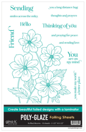 Ruffled Blooms Foiling Sheets