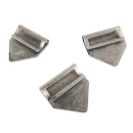 Curators Essential Metal Index Clips Aged Silver