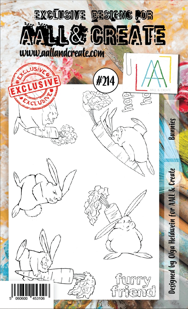#0214 Bunnies A6 Clear Stamp Set