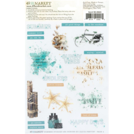 Summer Stories Rub-On Transfer Set 6"X8"