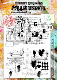 #0113 Eclectic Silhouette A4 Clear Stamp Set