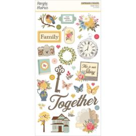 Front Porch Chipboard Stickers