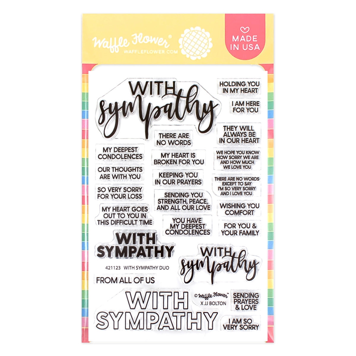 With Sympathy Duo Stamp Set