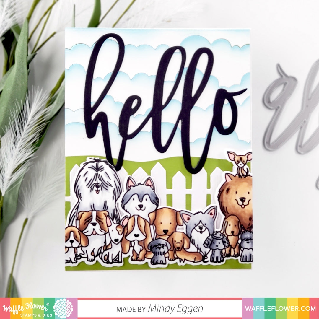 Oversized Hello Word Die