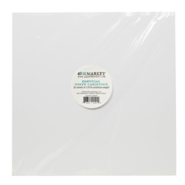 Essential Cardstock White 12"X12"