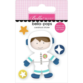 To The Moon Bella-Pops 3D Stickers Space Boy