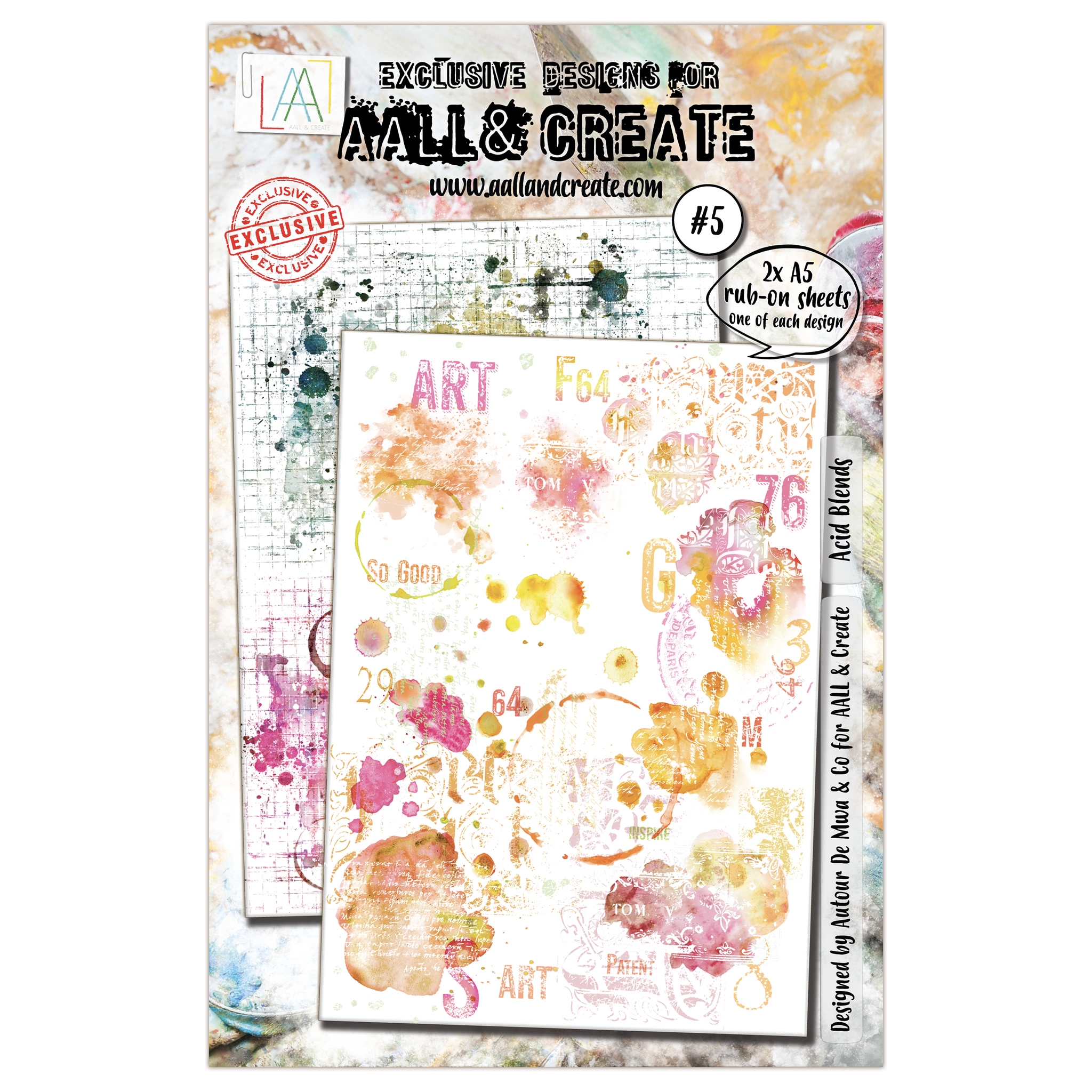 #05 Acid Blends A5 Rub-Ons