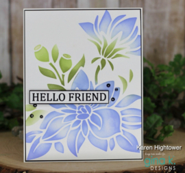 Bold Bouquet Stencil