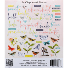 Birdsong Chipboard Mixed Set