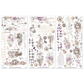 Echoes Of Time Rub-On Transfer Set 6"X12"