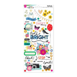 Bold And Bright Cardstock Stickers