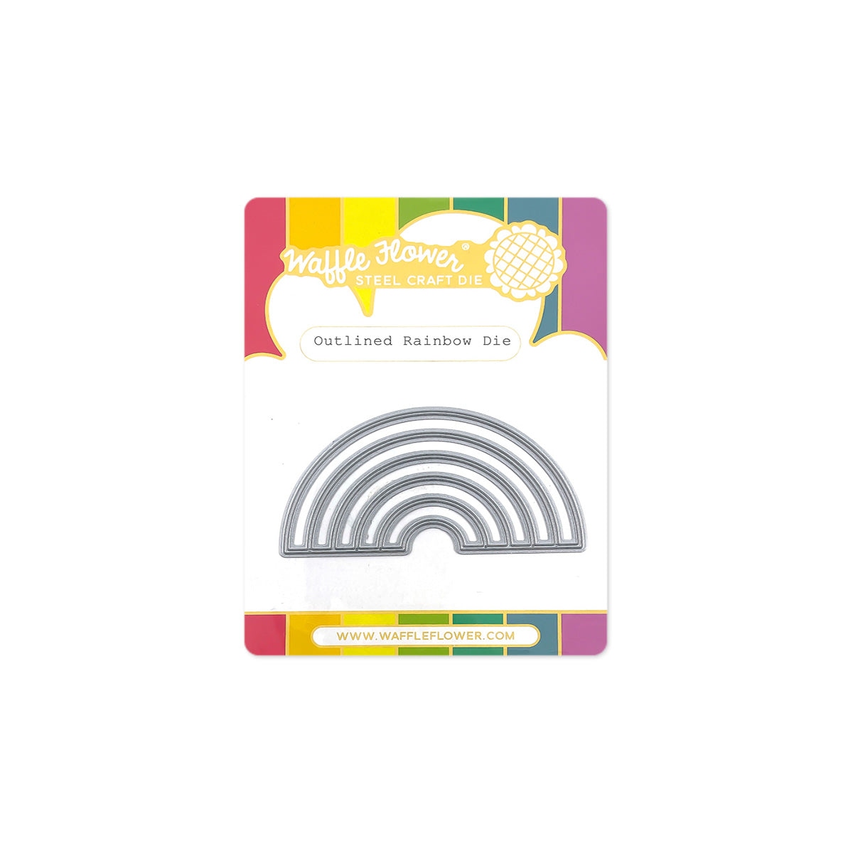 Outlined Rainbow Die