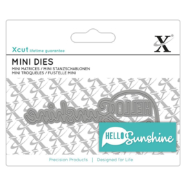 Mini Sentiment Die Hello Sunshine