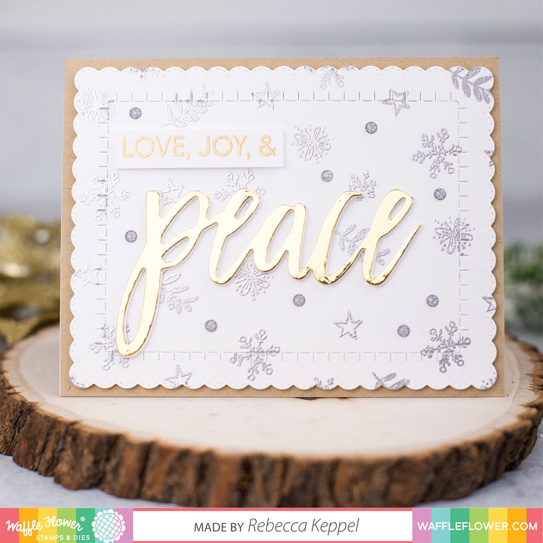 Oversized Peace Word Die
