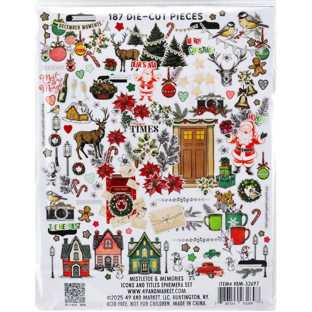 Mistletoe And Memories Die-Cuts Icons