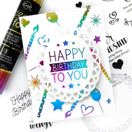 Birthday Bliss 5.9"x 5.9" Adhesive Transfer Sheets