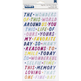 Wonders Thickers Stickers Happy Day Phrases
