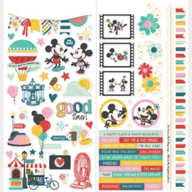 Say Cheese Happiest Place Icon Cardstock Stickers 12"X12"